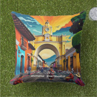 Guatemala Travel Vintage Poster Antigua