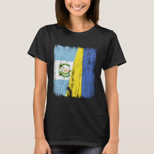 Guatemala Ukraine Half Flag Guatemalan Ukrainian H T-Shirt