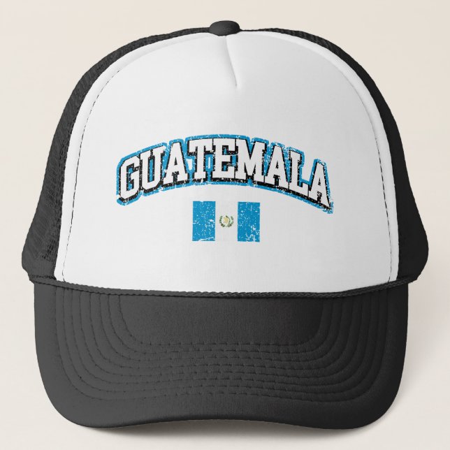 Guatemala Vintage Flag Trucker Hat (Front)