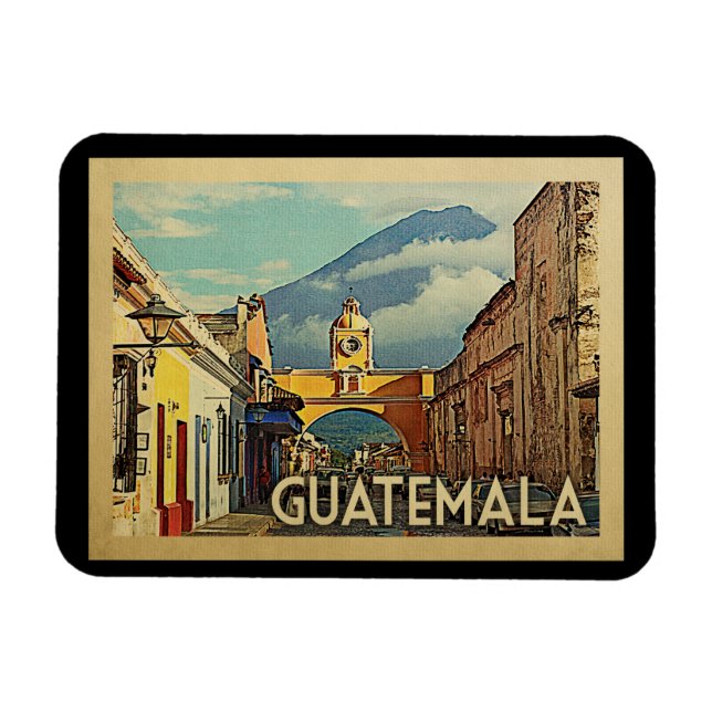 Guatemala Vintage Travel Magnet (Horizontal)
