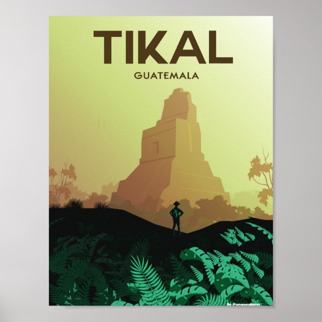 Guatemala | Vintage Travel Poster | Enhanced Matte (Front)
