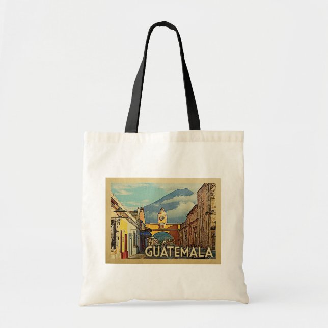 Guatemala Vintage Travel Tote Bag (Front)