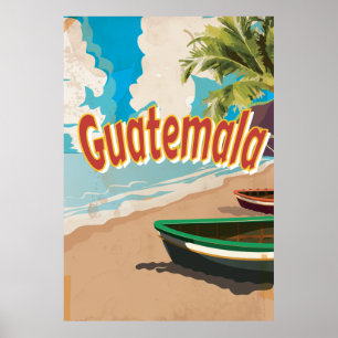Guatemala Vintage vacation Poster