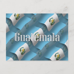 Guatemala Waving Flag Postcard