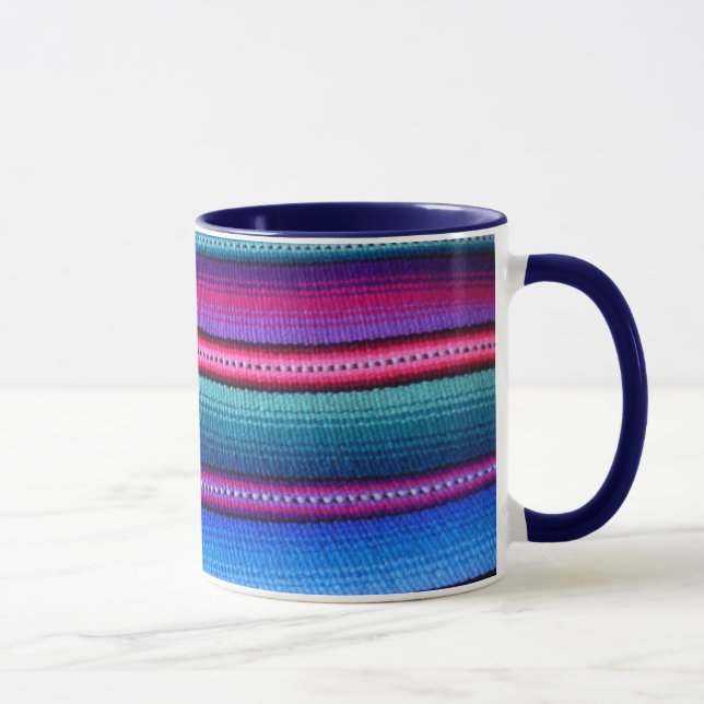 Guatemalan Fabric Stripe Mug (Right)