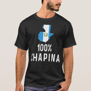 Guatemalan Flag Map Guatemala Chapina Camiseta Sla T-Shirt