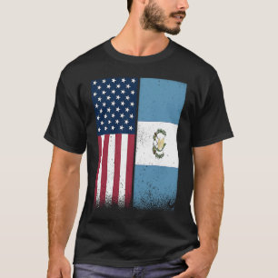 Guatemalan Flag  USA And Guatemala Flags Proud T-Shirt