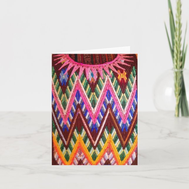 "Guatemalan Greetings" The Mayan series Card (Front)