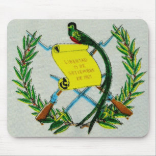 Guatemalan National Symbol with Quetzal Mouse Pad