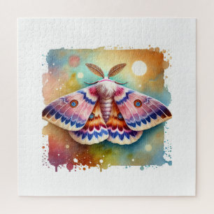 Guatemalan Potato Moth 170724AREF118 - Watercolor Jigsaw Puzzle