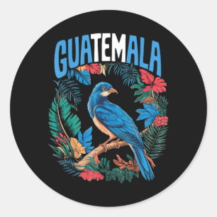 Guatemalan Resplendent Quetzals National Bird Of Classic Round Sticker