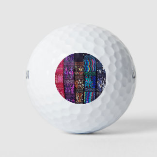Guatemalan textile designs golf balls