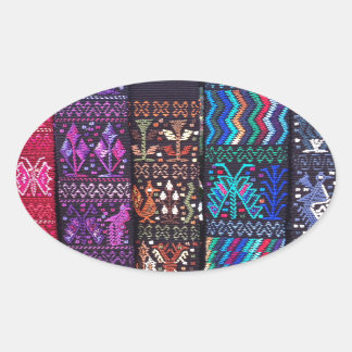 Guatemala's beautiful design oval sticker
