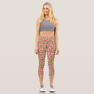 Guava Fruit Pattern   Capri Leggings