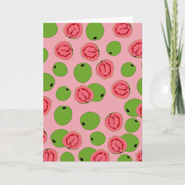 Guava Fruit Pattern   Card (Front)