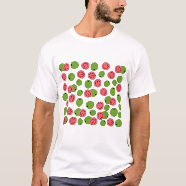Guava Fruit Pattern  T-Shirt (Front)