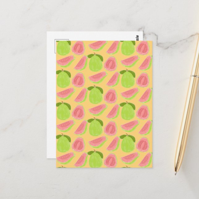 Guava Fruit Postcard (Front/Back In Situ)