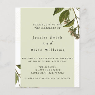 Guava Leaf Wedding Flyer