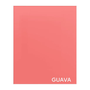 Guava pink colour name acrylic print