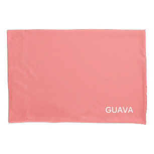Guava pink colour name pillowcase