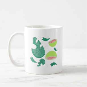 Guava Pink Green Fruit Coffee Mug