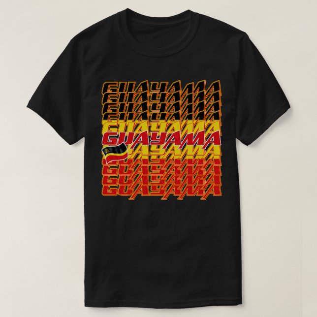 Guayama Casecade text T-Shirt (Design Front)