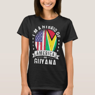 Guayanese American Patriot Grown Flag Humour T-Shirt