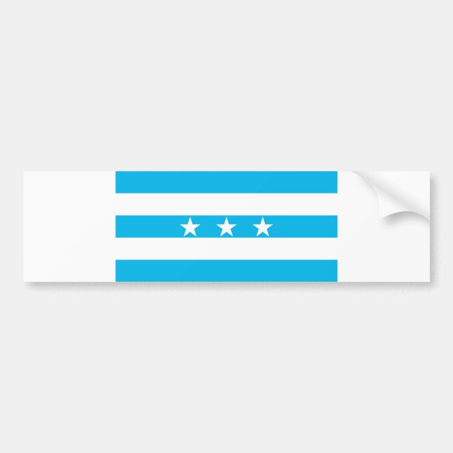 Guayaquil city flag Ecuador symbol Bumper Sticker (Front)