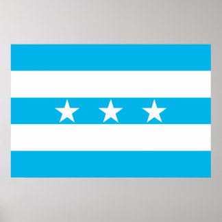 Guayaquil, Ecuador flag Poster