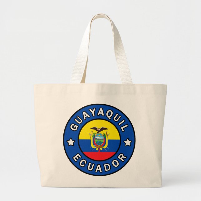 Guayaquil Ecuador Large Tote Bag (Front)