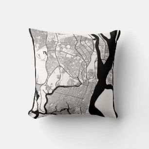 Guayaquil Ecuador Map Cushion