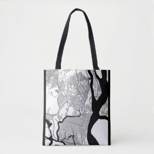 Guayaquil Ecuador Map Tote Bag