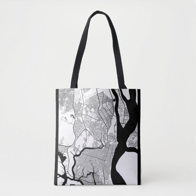 Guayaquil Ecuador Map Tote Bag (Front)