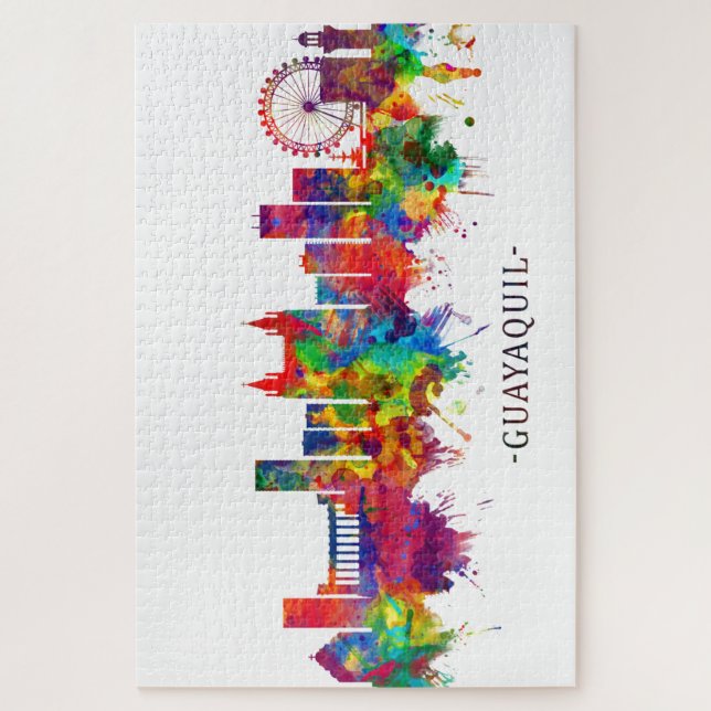 Guayaquil Ecuador Skyline Jigsaw Puzzle (Vertical)