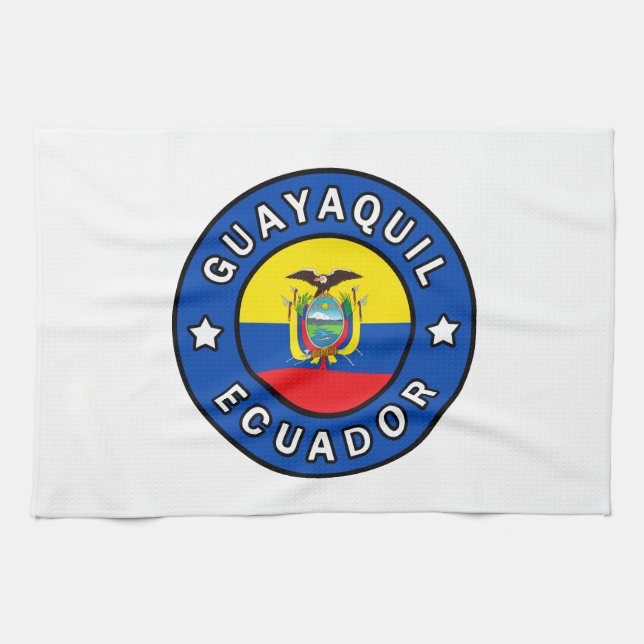 Guayaquil Ecuador Tea Towel (Horizontal)