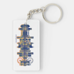 Guayaquil Skyline Key Ring
