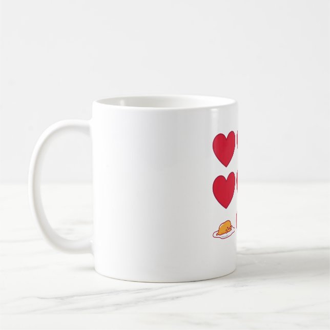 Gudetama Hearts _ Eggs Valentine_s Sweatshirt Coffee Mug (Left)