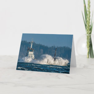 Guemes Ferry Wind Guemes Island Thank You Card