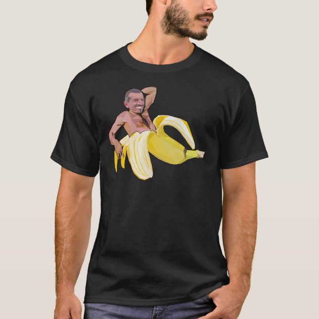 Guenther Steiner In A Banana Classic T-Shirt (Front)