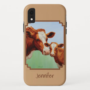 Guernsey Calf and Mother Cow iPhone XR Case