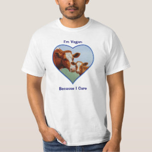 Guernsey Cow and Calf Vegan T-Shirt