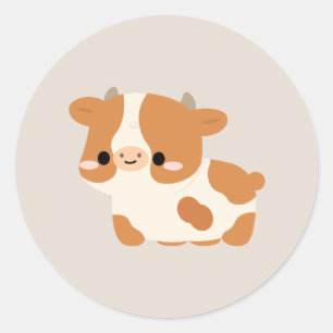 Guernsey Cow Classic Round Sticker