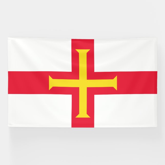 Guernsey Flag Banner (Horizontal)