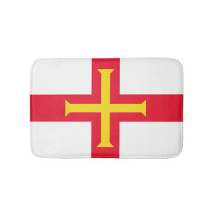 Guernsey flag bath mat