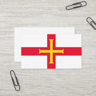 Guernsey flag business card