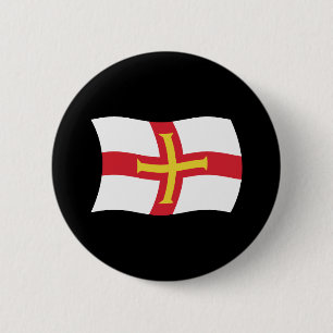 Guernsey Flag Button