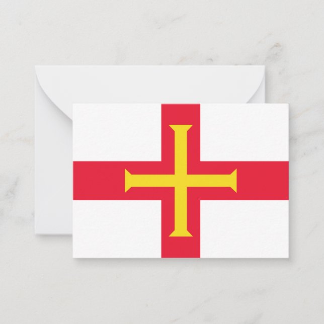 Guernsey flag card (Front)