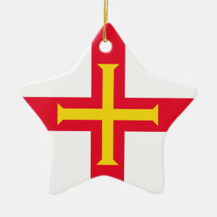 Guernsey Flag Ceramic Ornament