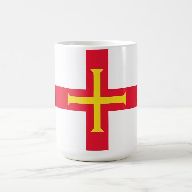 Guernsey flag coffee mug (Center)