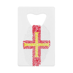 Guernsey Flag Fingerprint Country Pride